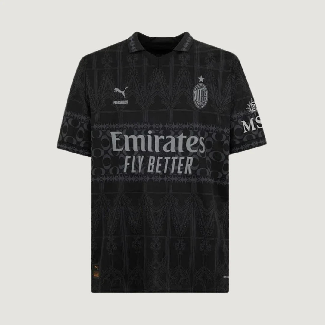 AC Milan - Maillot x PLEASURES Forth 23/24 - Noir