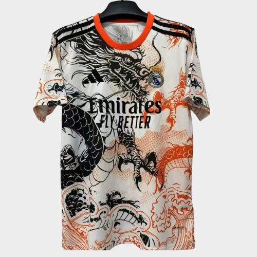 RÉAL DE MADRID Concept ,blanc , rouge , noir (motif dragon) 25/26