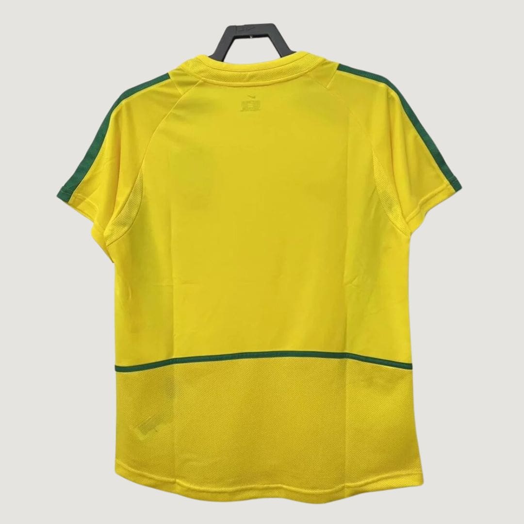 BRÉSIL - MAILLOT RÉTRO 2002 - JAUNE,VERT