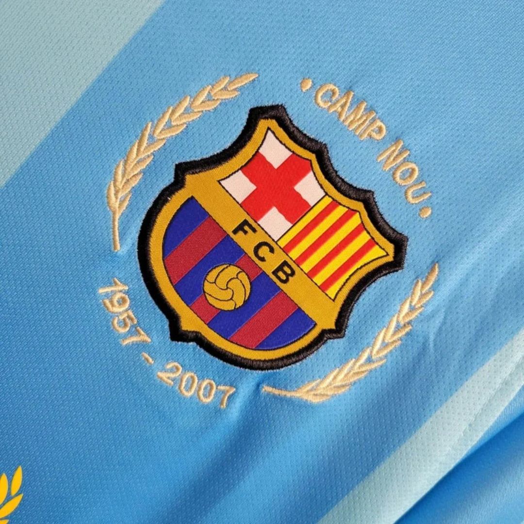 FC BARCELONE - MAILLOT RÉTRO 07/08 - BLEU