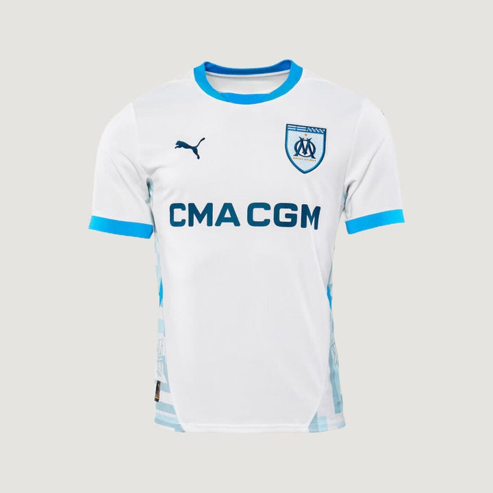 OLYMPIQUE DE MARSEILLE - MAILLOT DOMICILE 24/25 - BLANC, BLEU